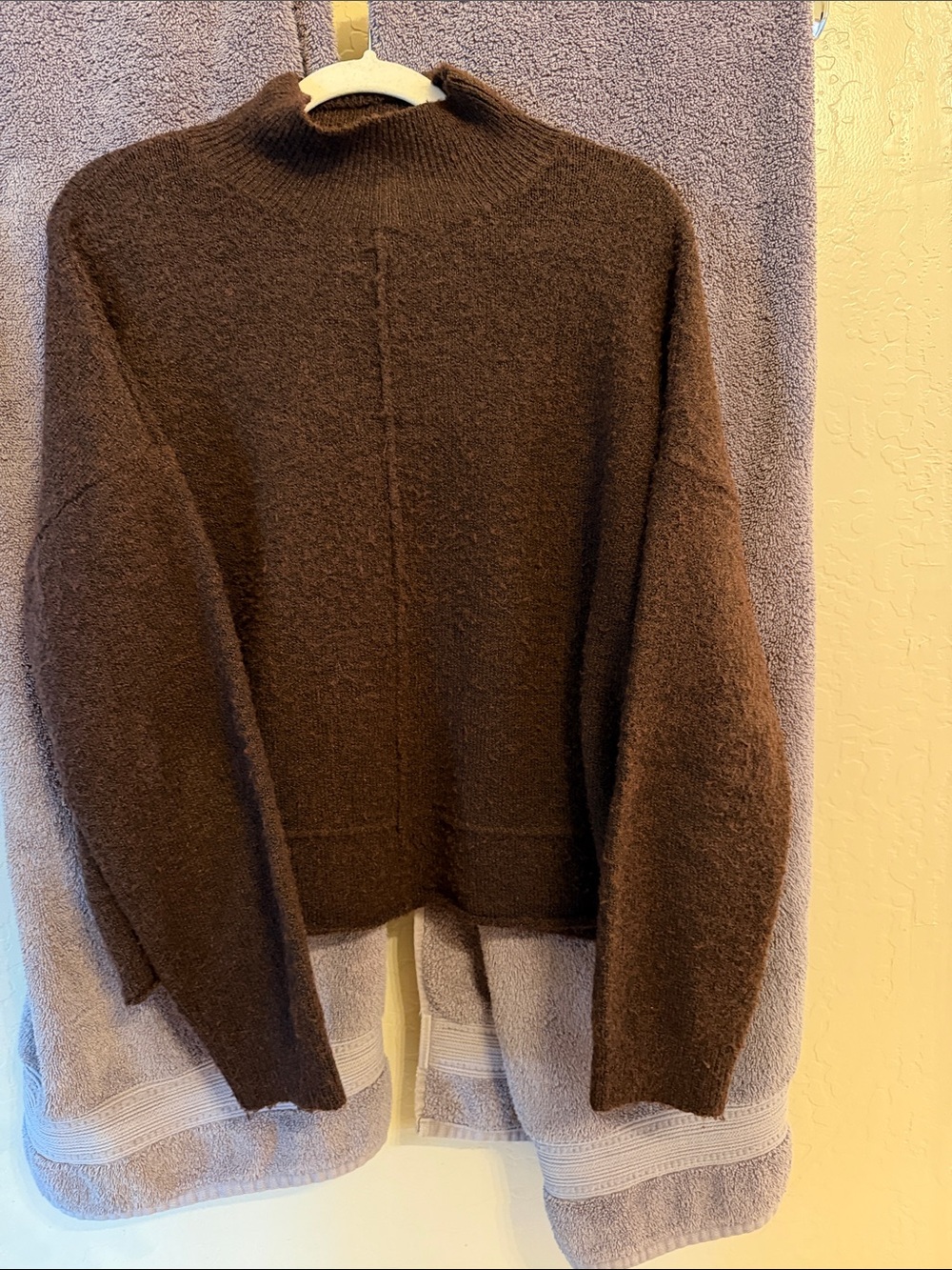 Max Studio Chocolate Brown Cozy Turtleneck Sweater